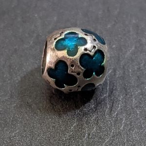 AUTHENTIC Pandora Blue Flower charm